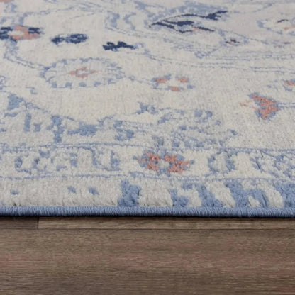 Dann Medallion Blue Kitchen Hallway Runner Rug - LOOMLAN - LOOMLAN - Area Rugs