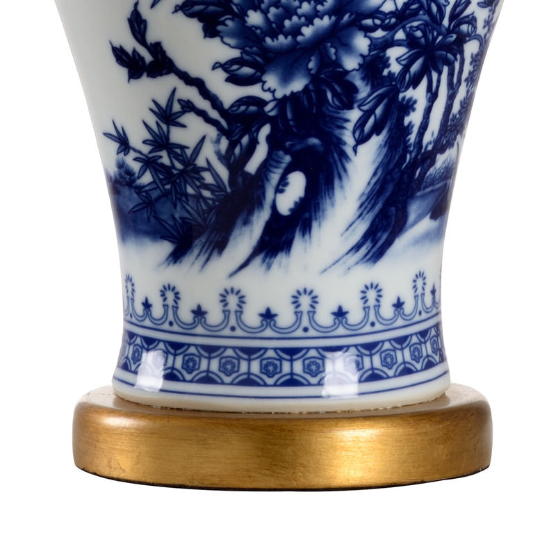 Chelsea House Chesterton Ceramic Hand Painted Design Table Lamp