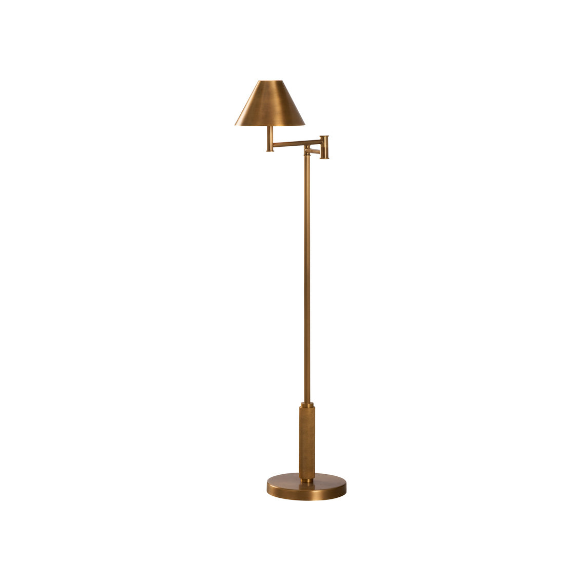 Wildwood Woodbury Antique Brass Finish Floor Lamp