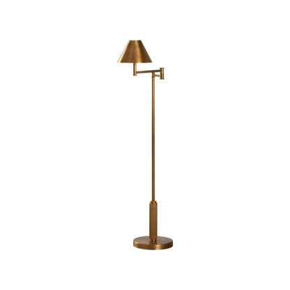 Wildwood Woodbury Antique Brass Finish Floor Lamp