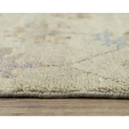 Coir Floral Beige Large Area Rugs For Living Room - LOOMLAN - LOOMLAN - Area Rugs