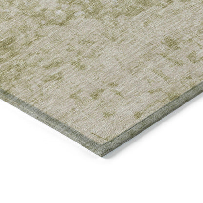 Iriain Brown Washable Indoor-Outdoor Rug