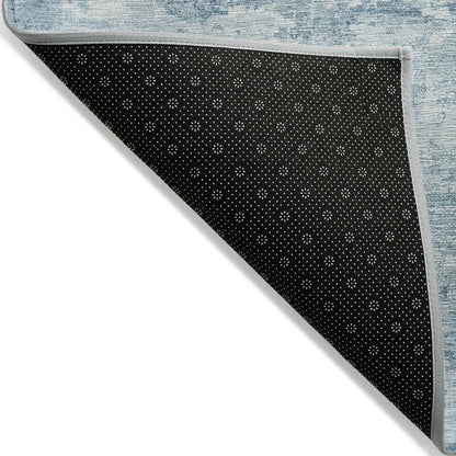 Kaelira Blue Washable Indoor-Outdoor Rug