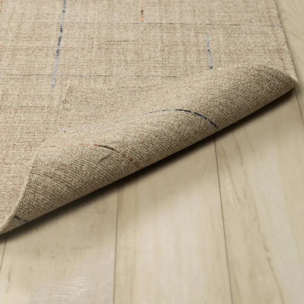 Ayon Solid Beige Area Rugs For Living Room -- beige