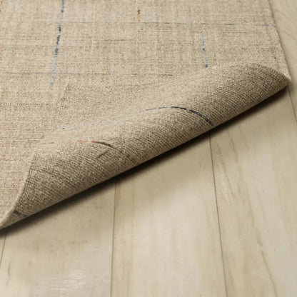 Ayon Solid Beige Area Rugs For Living Room -- beige