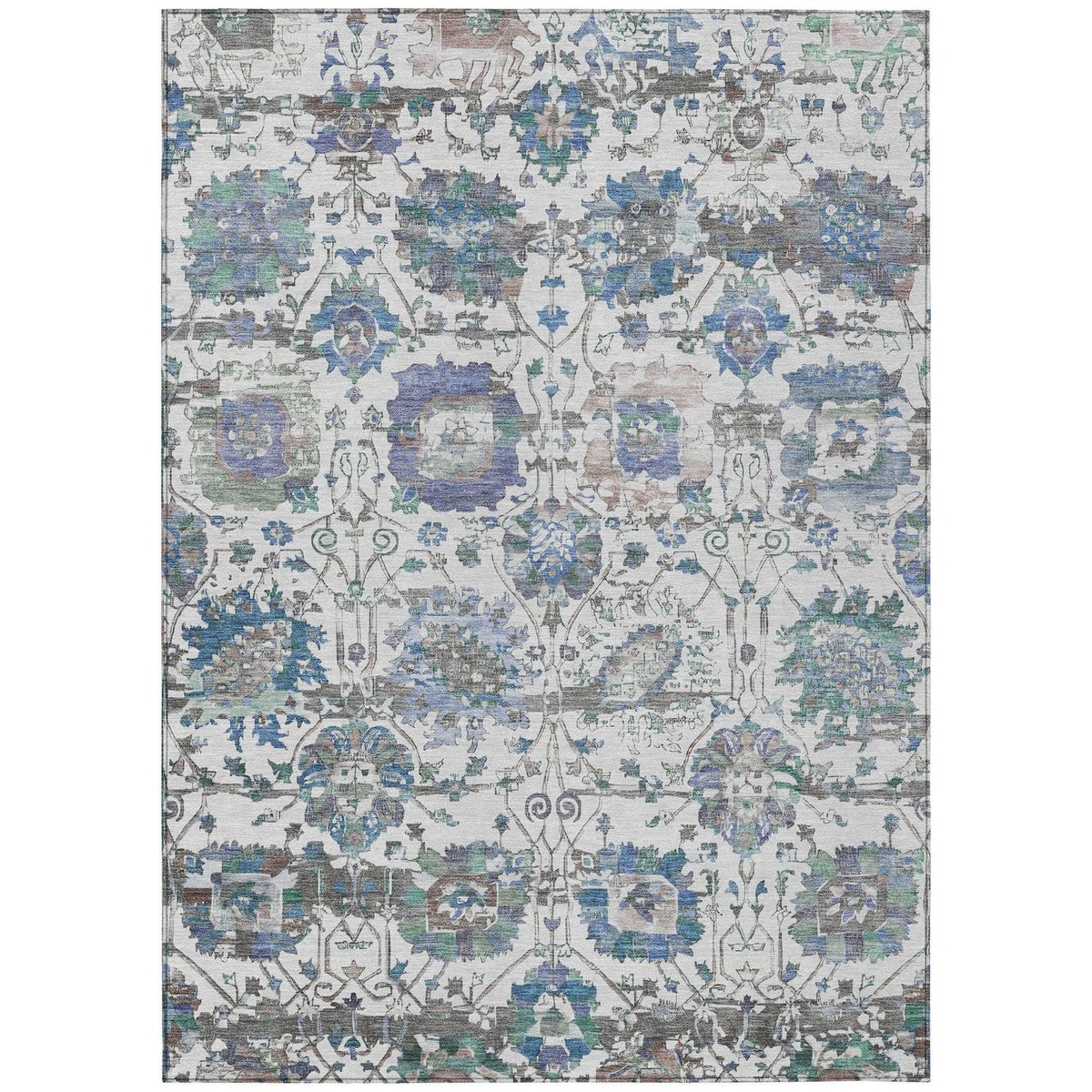 Haelira Ivory Washable Indoor-Outdoor Rug