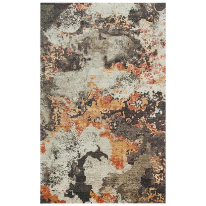Dhum Abstract Brown Large Area Rugs For Living Room