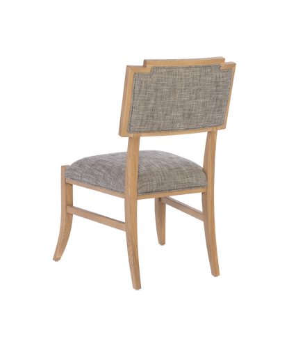 Melanie Blonde Wood Brown Armless Side Chair