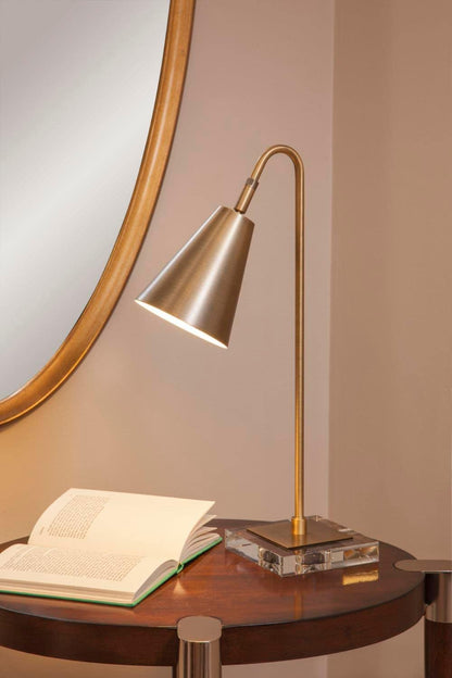 Brillion Resin Gold Task Lamp