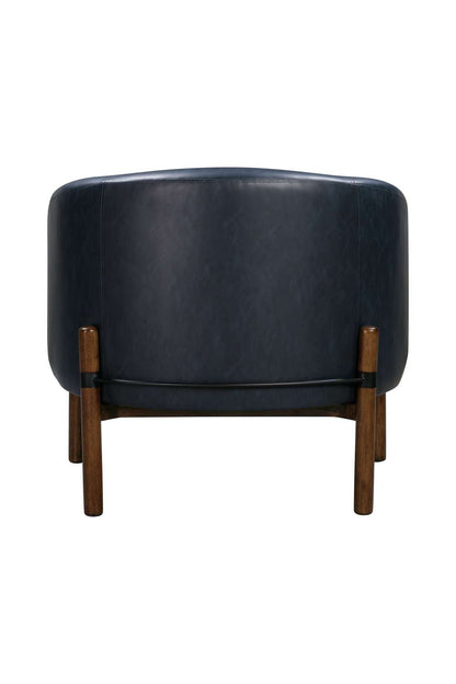 Higgins Wood Navy Accent Arm Chair -- view 5
