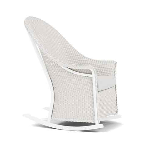 Lloyd Flanders Loom Wicker High Back Porch Outdoor Rocker