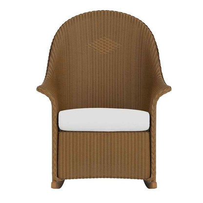 Lloyd Flanders Loom Wicker High Back Porch Outdoor Rocker