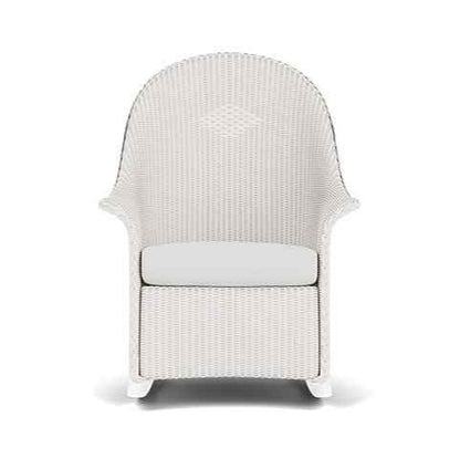 Lloyd Flanders Loom Wicker High Back Porch Outdoor Rocker