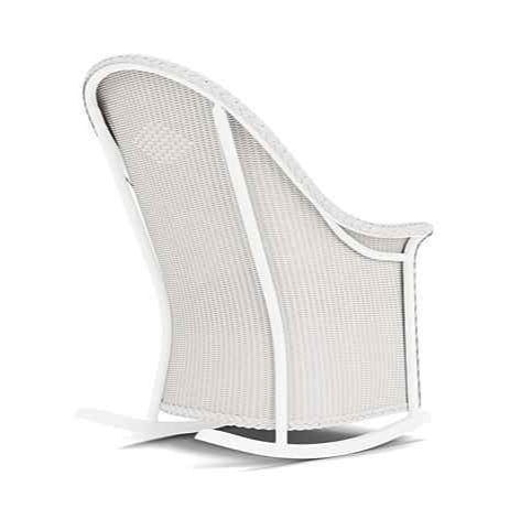 Lloyd Flanders Loom Wicker High Back Porch Outdoor Rocker