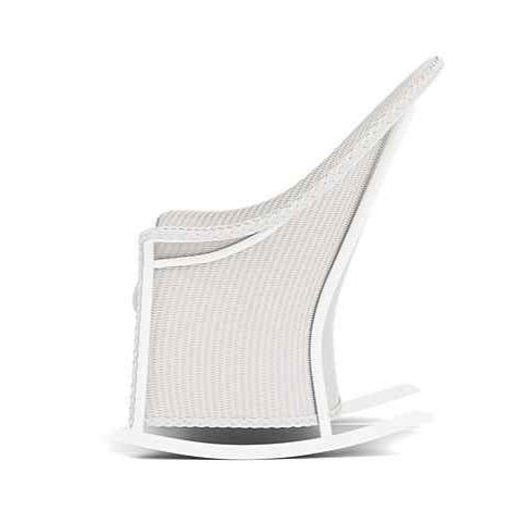 Lloyd Flanders Loom Wicker High Back Porch Outdoor Rocker