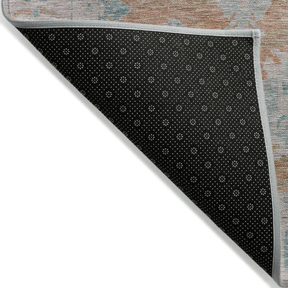 Jaelora Orange Washable Indoor-Outdoor Rug