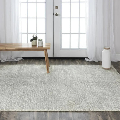 Cafa Chevron Gray Area Rugs For Living Room -- gray