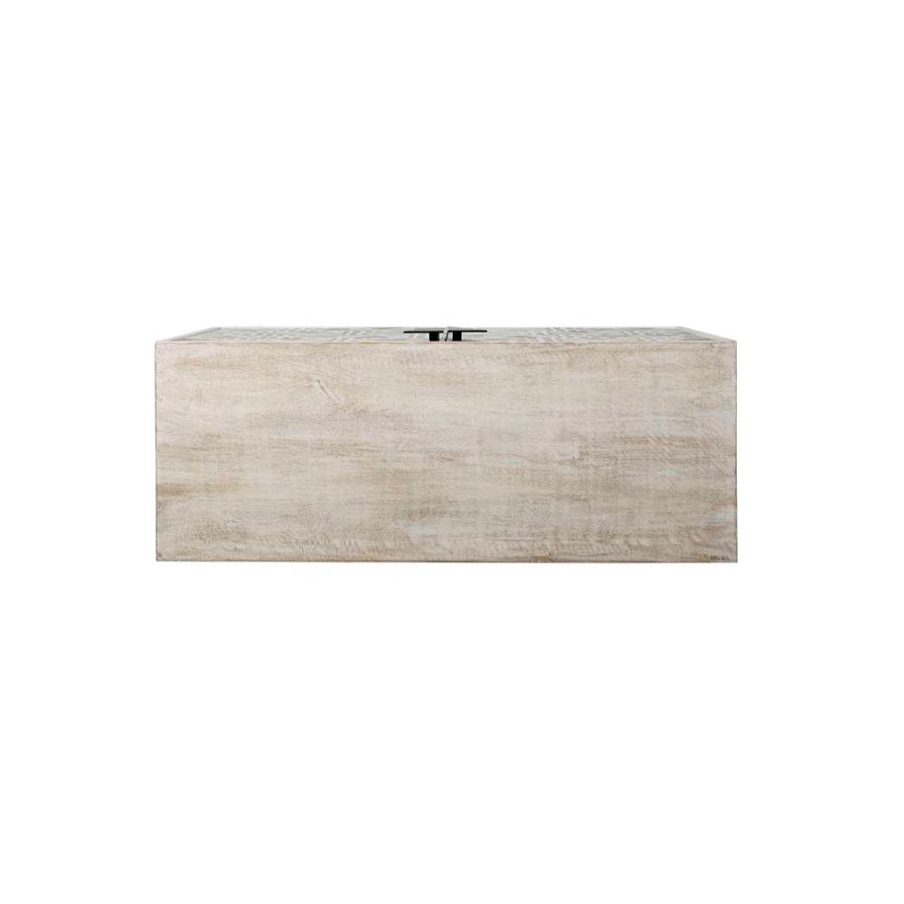 Martina Wood and Resin Black Bar Cabinet - Heirloom Quality Wood - view 8