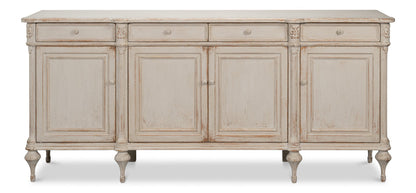 Lilac Four Doors Wood Sideboard