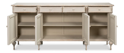 Lilac Four Doors Wood Sideboard