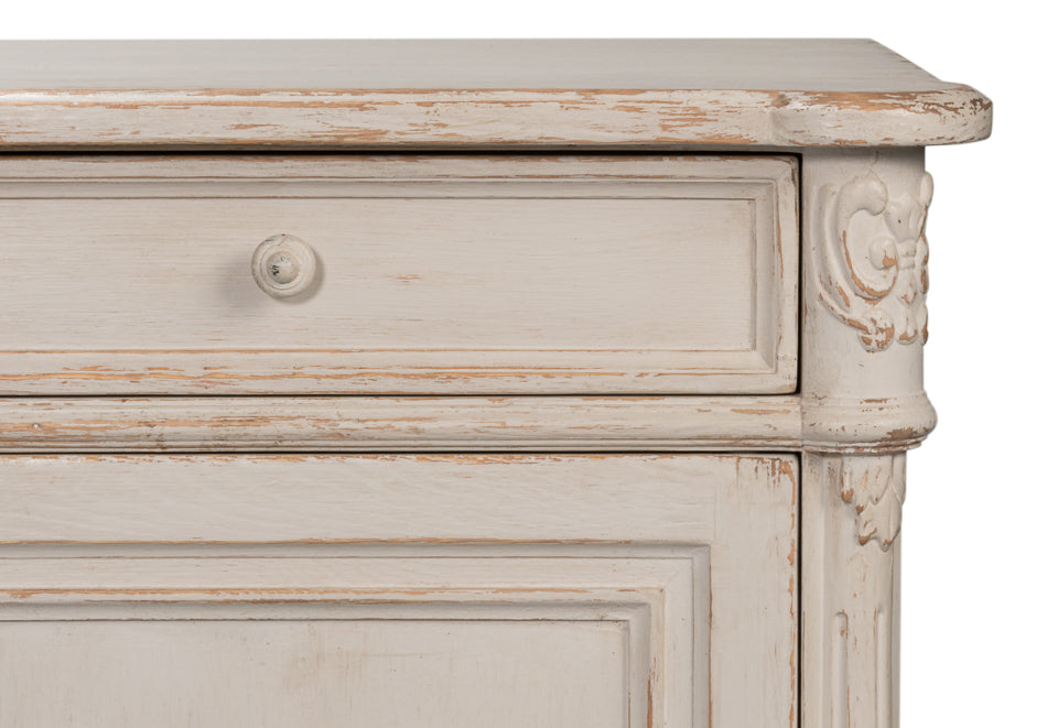Lilac Four Doors Wood Sideboard