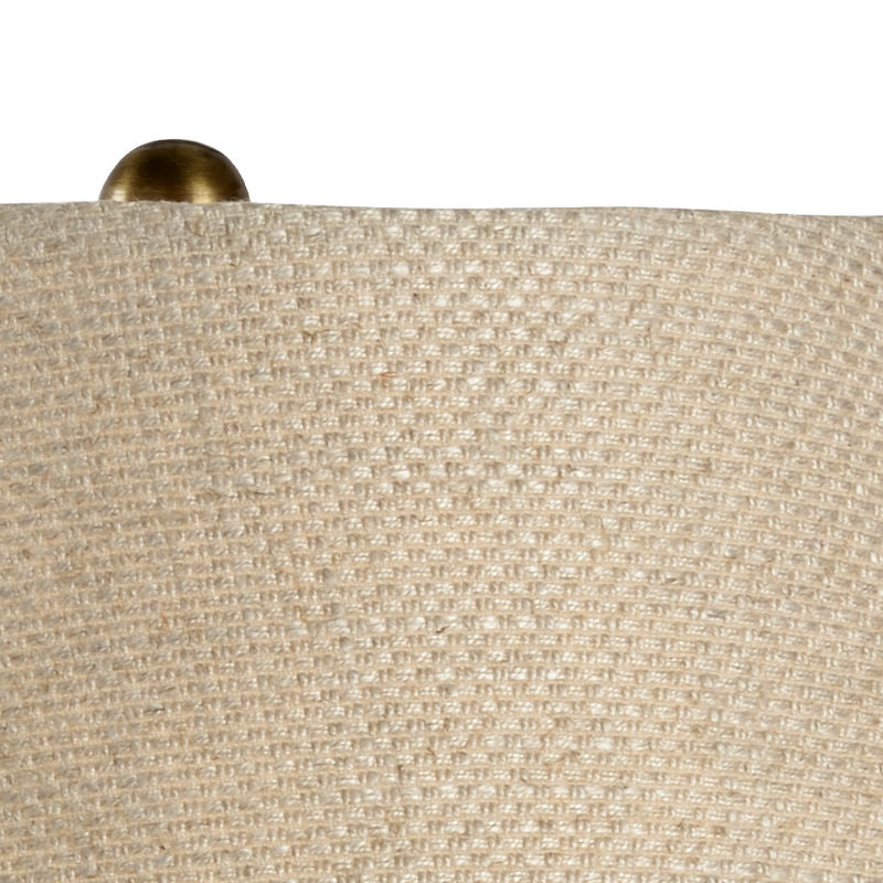 Chelsea House Sierra Chestnut Leather Straps Brass Accents Table Lamp