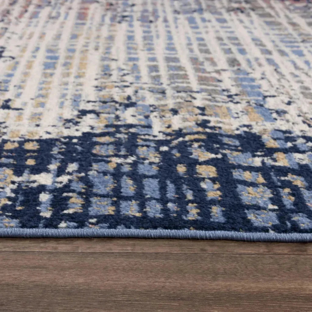Dali Abstract Blue Kitchen Hallway Runner Rug - LOOMLAN - LOOMLAN - Area Rugs