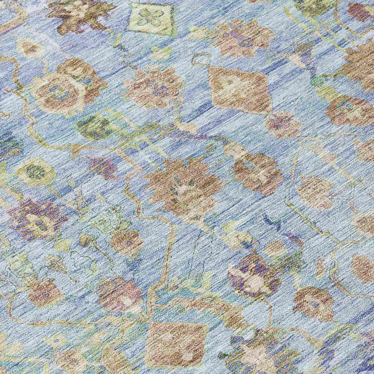 Laeel Seafoam Washable Indoor-Outdoor Rug