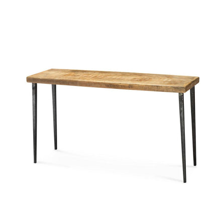 53" Wood Top Metal Base Console Table Console Tables Sideboards and Things By Jamie Young