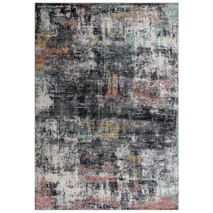 Choz Abstract Pink Kitchen Hallway Runner Rug
