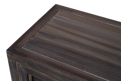 Details Acacia Wood Dark Brown Credenza