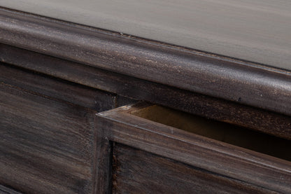 Details Acacia Wood Dark Brown Rectangular Console Table