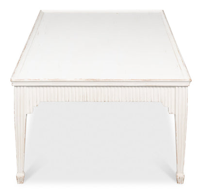 Jude Bungalow Pine White Rectangular Cocktail Table