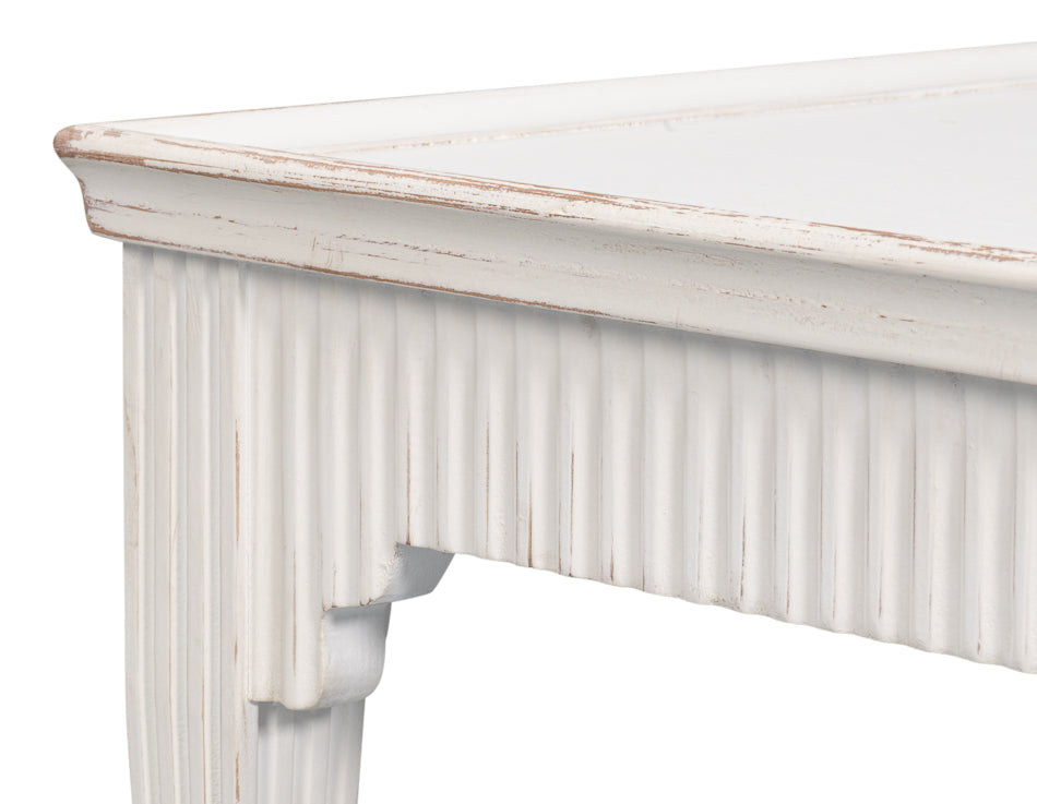 Jude Bungalow Pine White Rectangular Cocktail Table