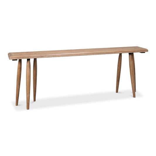 Magnus Ash Wood Brown Rectangular Console Table