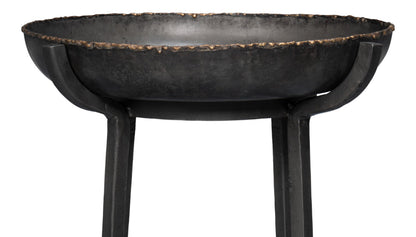 Beckham Metal Black Round End Table