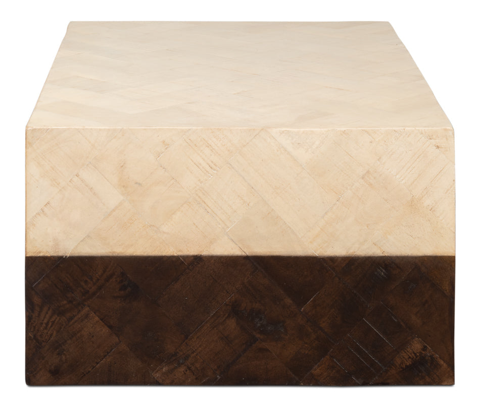 Rowan Mango Wood Brown Rectangular Coffee Table