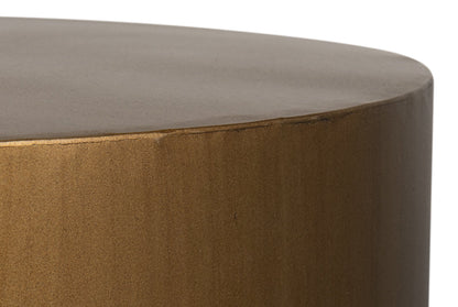 Horizon Metal Gold Round End Table