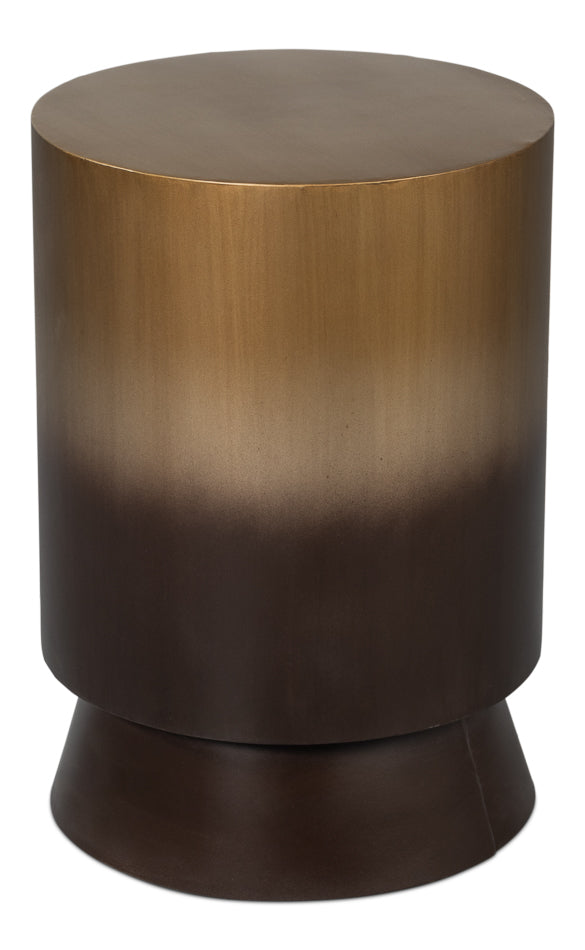 Horizon Metal Gold Round End Table