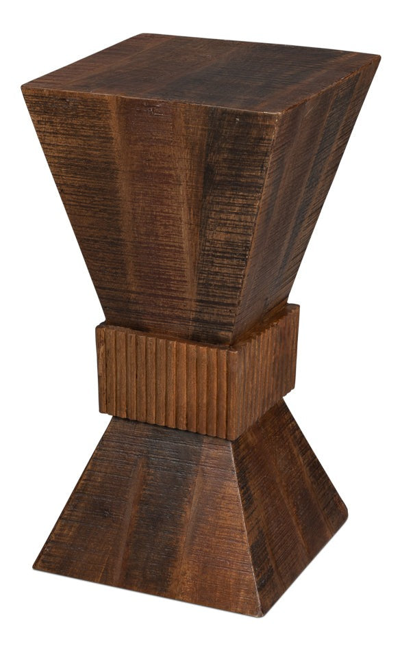 Manny Wood Brown Square End Table