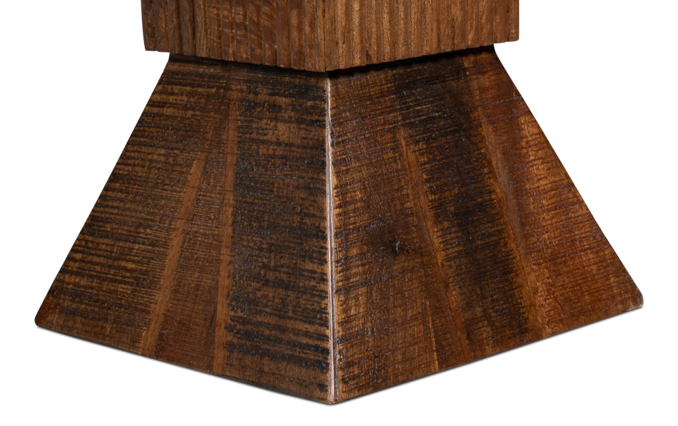 Manny Wood Brown Square End Table