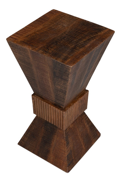 Manny Wood Brown Square End Table