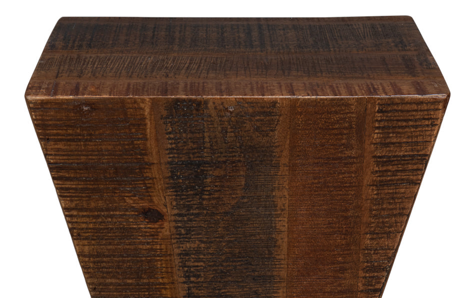 Manny Wood Brown Square End Table