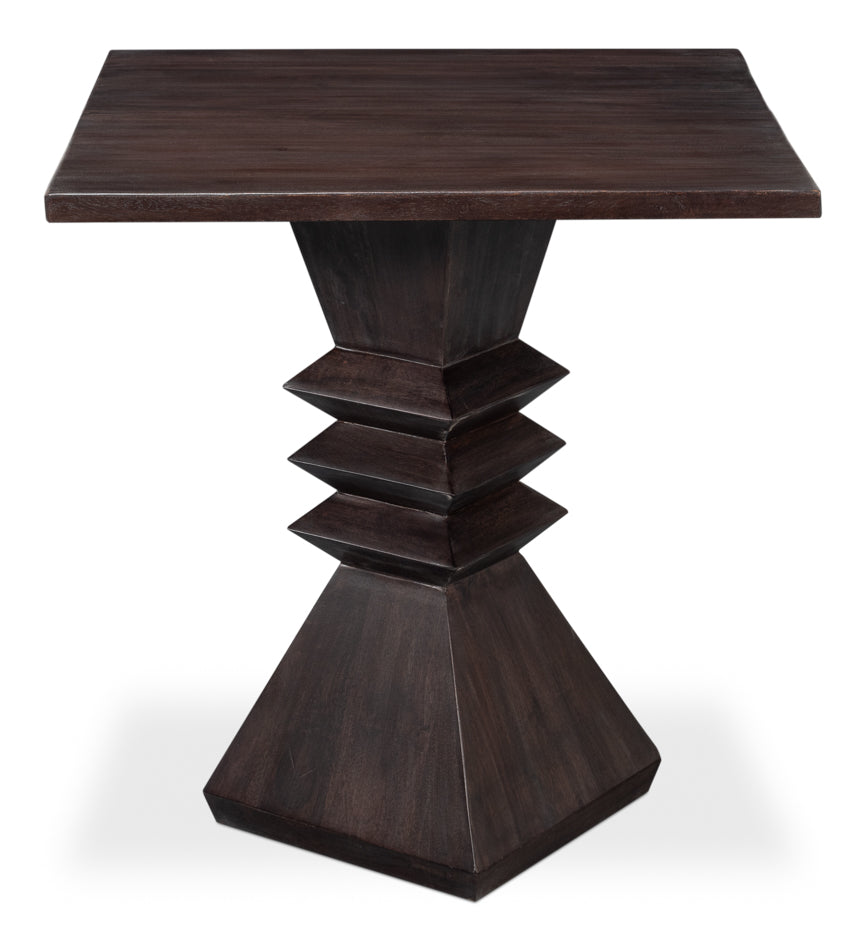 Diego Wood Brown Square End Table