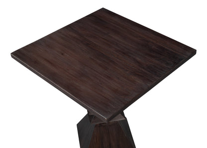 Diego Wood Brown Square End Table