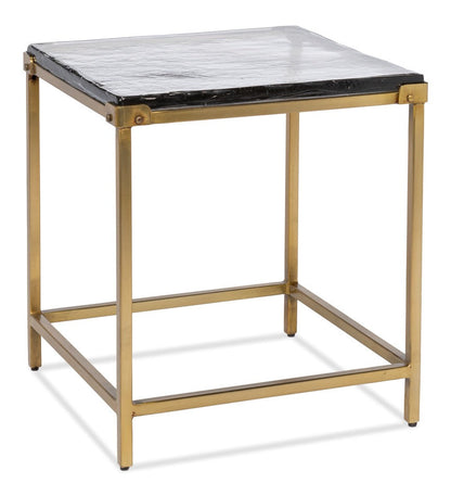 Christian Iron Gold Square Side Table