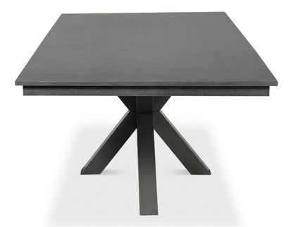 Eich Tulip Wood Base Grey Rectangular Dining Table