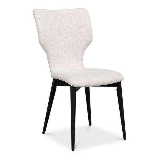 Contour Beechwood Ivory Armless Sidechair