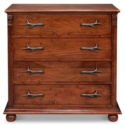 Sarreid Redford Four Drawers Wood Chest