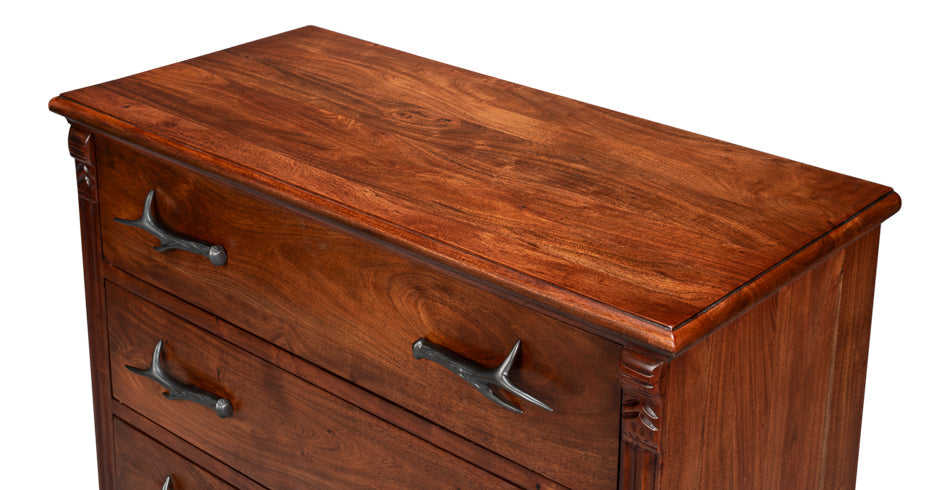 Sarreid Redford Four Drawers Wood Chest